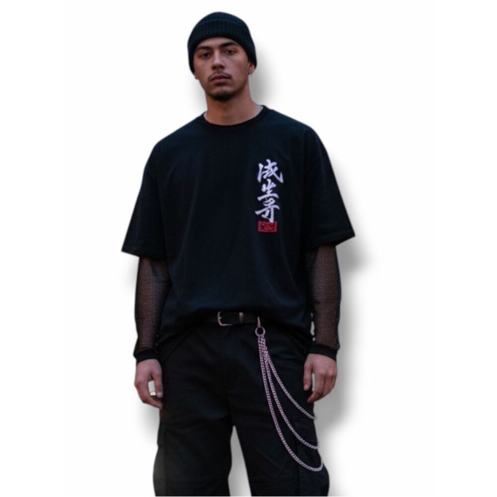 Silver Multi Layer Pants Chain Belt  Streetwear Moto NWT - Picture 3 of 4